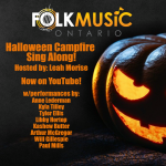 Ad for Folk Music Ontario Halloween Singalong